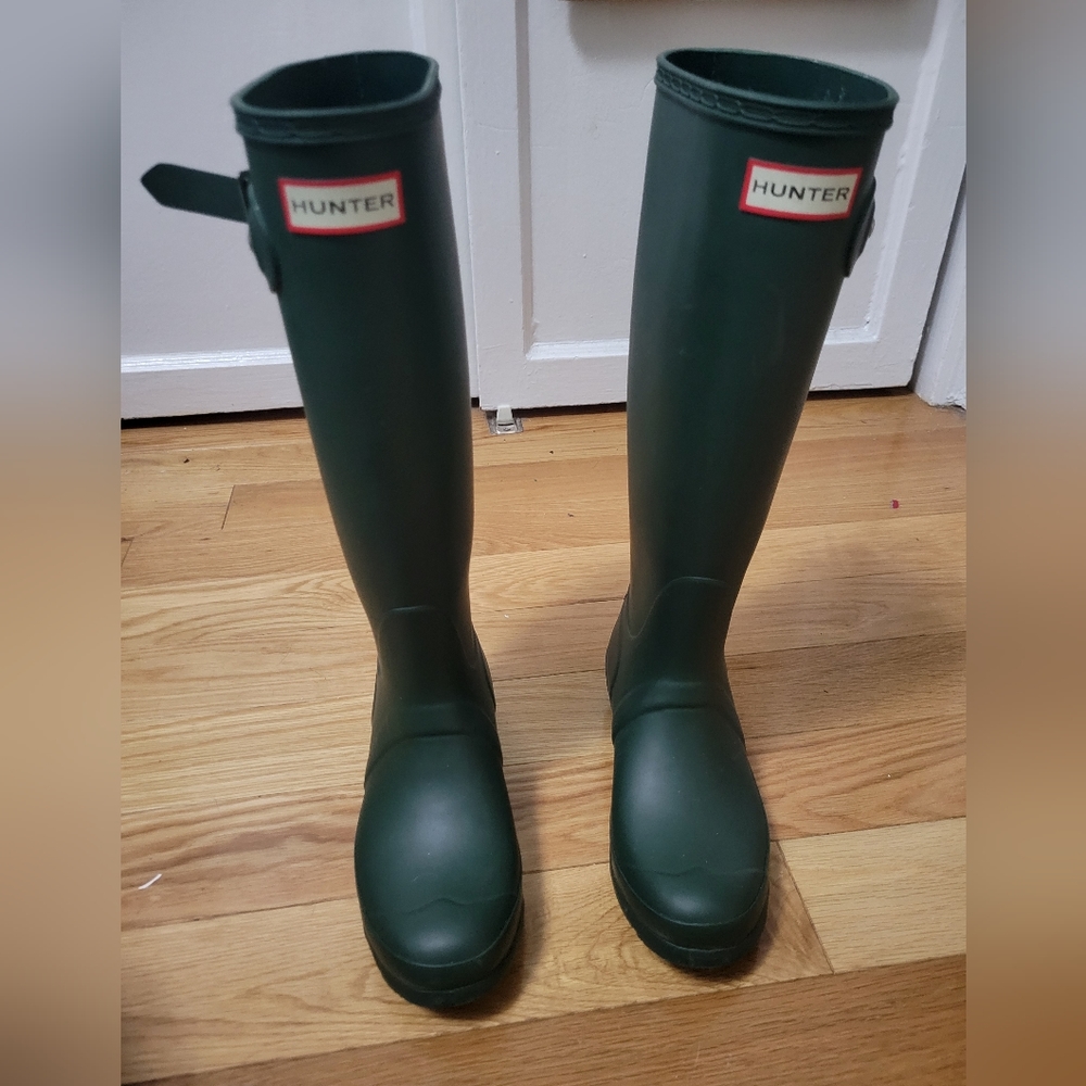 Hunter Boots Dark Forest Green size 6 (4UK)